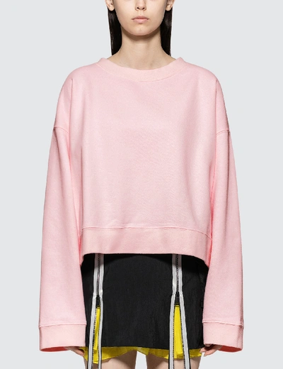Maison Margiela Basic Sweatshirt In Pink