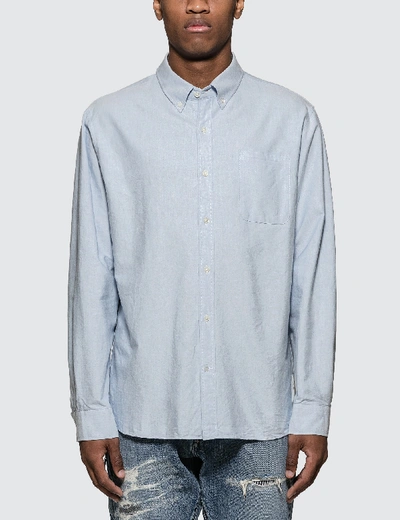 Vanquish Icon Oxford L/s Shirt In Blue