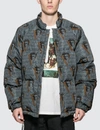 UNDERCOVER DOWN JACKET WITH VVV PRINT
