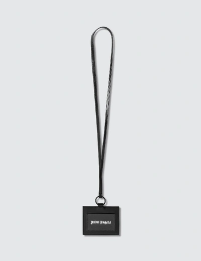 Palm Angels Iconic Neck Card Holder In Black