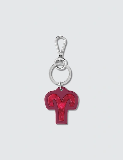 Ganni Zodiac Keyrings Aries In Red