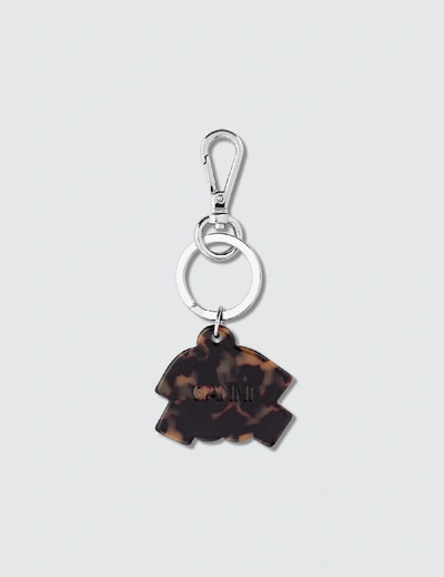 Ganni Zodiac Keyrings Aquarius In Brown