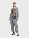 LOEWE CHECK CARROT TROUSERS