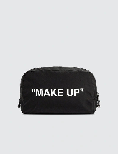 Off-white "make Up" Pouch In Black