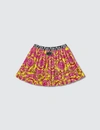 VERSACE FLUO BAROCCO PLEATED SKIRT (KIDS)