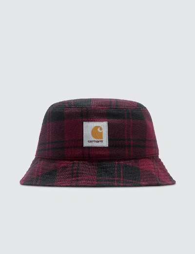 Carhartt Pulford Bucket Hat In Red