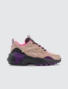 Reebok Aztrek Double Trail Shoe In Pink In Grey