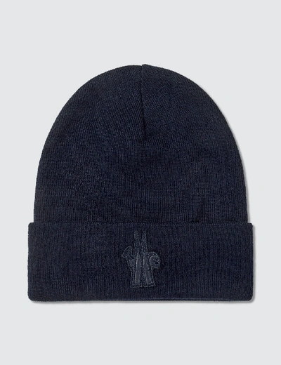 Moncler Grenoble Wool Beanie In Blue