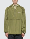 Champion Solid Packable Hooded Jacket In Green