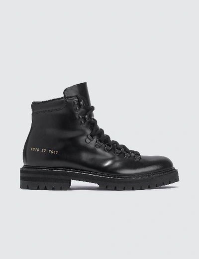 Common Projects Hiking Boots In Black