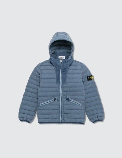 Stone Island Real Down Jacket (infants) In Blue