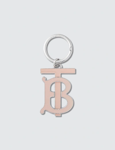 Burberry Monogram Motif Gold-plated Key Charm In Pink