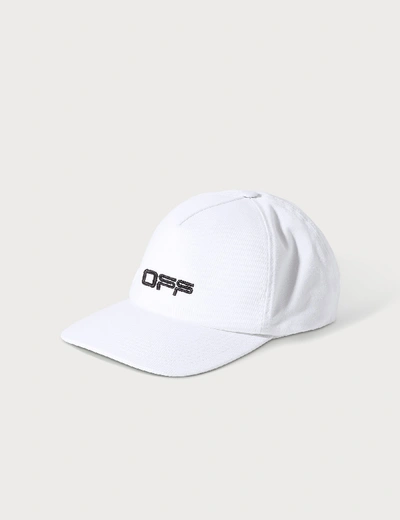 Off-white Off Logo Baseball Cap In White