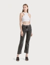 OFF-WHITE CROPPED LEG JEANS