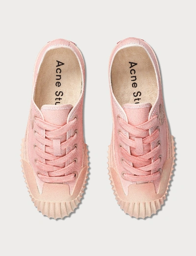 Acne Studios Brady Dipdye Sneaker In Pink