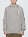 BURBERRY 1856 EMBROIDERED LOGO HOODIE