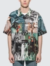 BURBERRY SUBMARINE PRINT COTTON SHIRT