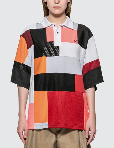 Koché Color Block Polo In Multicolor