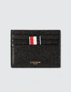 THOM BROWNE CARD HOLDER IN PEBBLE GRAIN