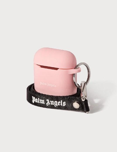 Palm Angels Logo Airpods Case In Pink