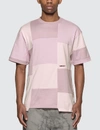 Ambush Patchwork Short-sleeve T-shirt In Pink