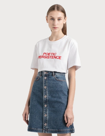 A.p.c. Poetic Persistence T-shirt In White