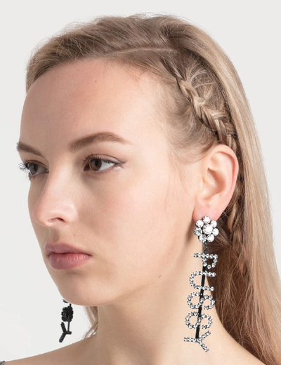 Ashley Williams Pussy Earrings In Silver