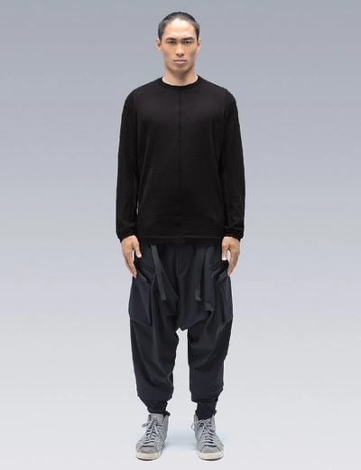 Acronym S23-ak Cashllama Long Sleeve Sweater In Black