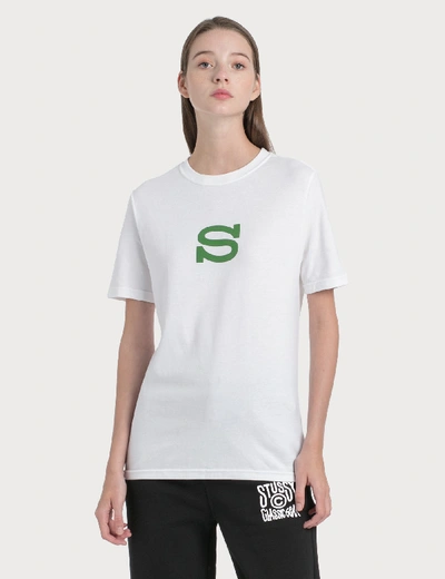 Stussy S Puff T-shirt In White