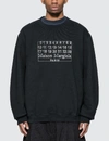 MAISON MARGIELA EMBROIDERED LOGO SWEATSHIRT