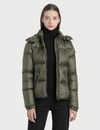 MONCLER DOWN JACKET WITH DETACHABLE HOOD
