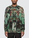 BURBERRY SUBMARINE PRINT COTTON SWEATSHIRT