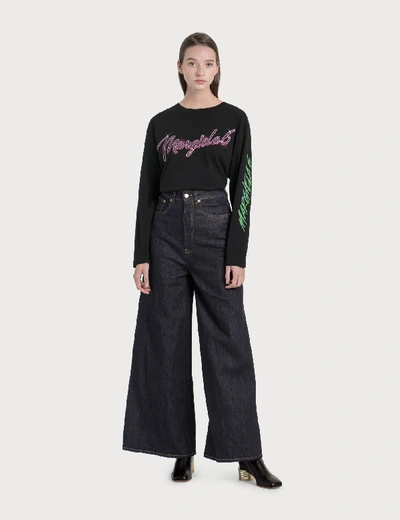 Mm6 Maison Margiela Pleated Jeans In Raw Crush