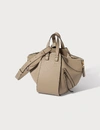 Loewe Small Hammock Drawstring Leather Bag In Beige