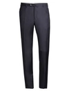 ISAIA SOLID WOOL TROUSERS,400011675776