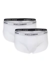 Dolce & Gabbana Day By Day 2-pack Stretch Cotton Briefs In White