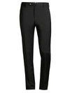 Pt01 Traveller Slim-fit Performance Wool Trousers In Black