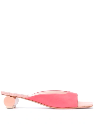 Anna Baiguera Artemis 45mm Cylindrical-heel Sandals In Pink