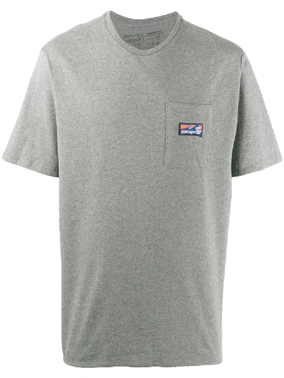 Patagonia Boardshort Label Pocket Responsibili-tee T-shirt In Grey