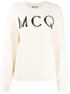 MCQ BY ALEXANDER MCQUEEN EMBROIDERED LOGO SWEATER