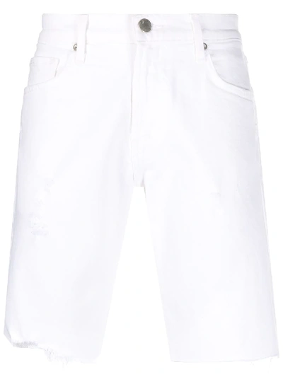 J Brand Eli Cut Off Denim Shorts In White