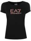 EA7 LOGO-PRINT CREW NECK T-SHIRT