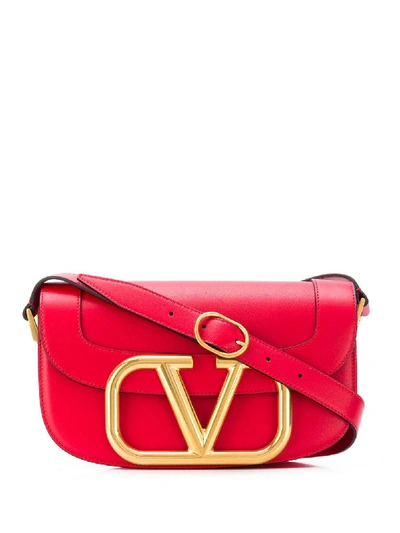 Valentino Garavani Supervee Crossbody Bag In Red