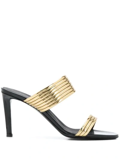 Giuseppe Zanotti Clizia 85 Patent Leather Sandals- Delivery In 3-4 Weeks In Black