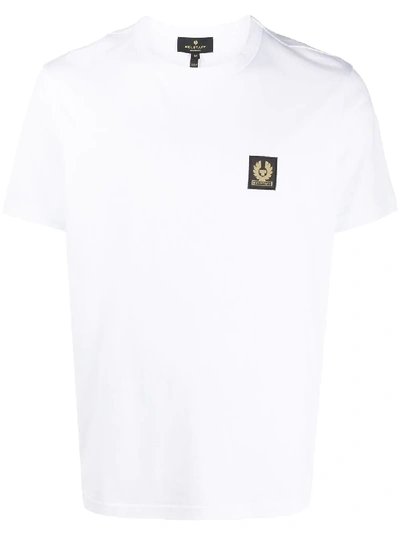 Belstaff Logo-patch Cotton-jersey T-shirt In White