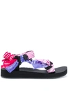 Arizona Love Trekky Bandana-print Flat Sandals In Pink