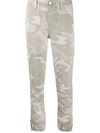 Paige Womens Camo Mayslie Camo-print Mid-rise Stretch-denim Jogging Bottoms 31 In Green