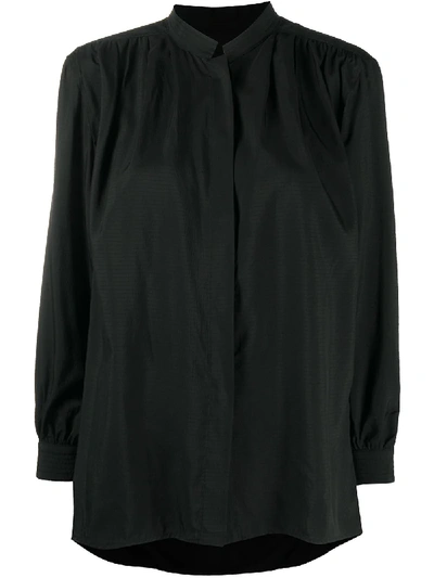 Christian Wijnants Tugela Geometric-pattern Shirt In Black