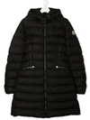 Moncler Teen Daunenmantel Mit Kapuze In Black
