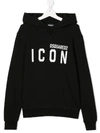 DSQUARED2 TEEN ICON LOGO HOODIE